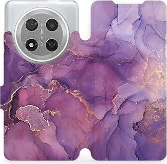 Mobiwear Flip knižkové pre Honor Magic7 Lite 5G – Fialový mramor