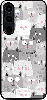 Mobiwear Glossy lesklé puzdro na Samsung Galaxy S25 FE mačičky