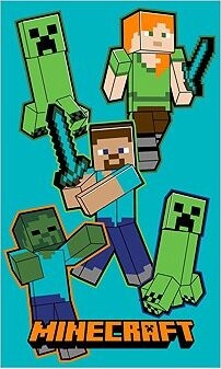 Jerry Fabrics Dětský ručník Minecraft Crawler 30 × 50 cm