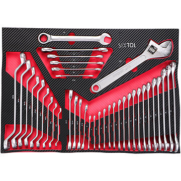 SIXTOL Modul s náradím do dielenského vozíka Mechanic Tool Tray 11, 39 ks