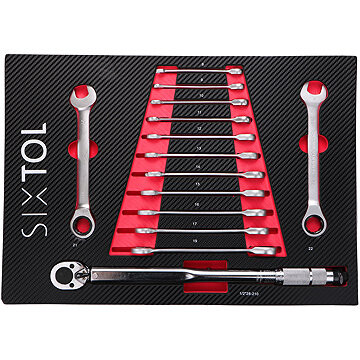 SIXTOL Modul s náradím do dielenského vozíka Mechanic Tool Tray 7, 14 ks