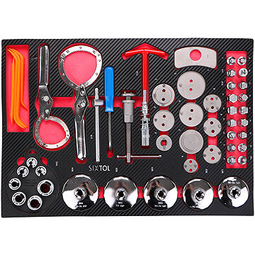 SIXTOL Modul s náradím do dielenského vozíka Mechanic Tool Tray 10, 52 ks