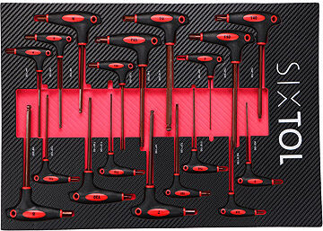 SIXTOL Modul s náradím do dielenského vozíka Mechanic Tool Tray 5, 18 ks