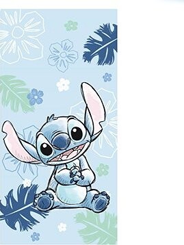 Jerry Fabrics Osuška Lilo a Stitch Ohana blue 70 × 140 cm