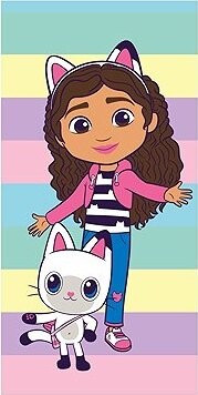 Jerry Fabrics Osuška Gabbys Dollhouse Colors 70 × 140 cm