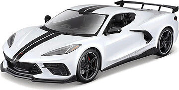 Maisto Chevrolet Corvette Stingray Coupe 2020 1:18 bílá