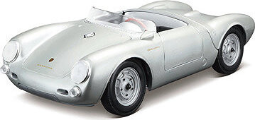 Maisto Porsche 550 A Spyder 1:18 stříbrná