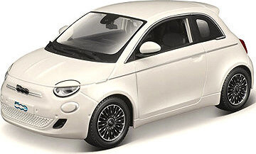 Bburago Fiat 500e 2023 1 : 24 biely