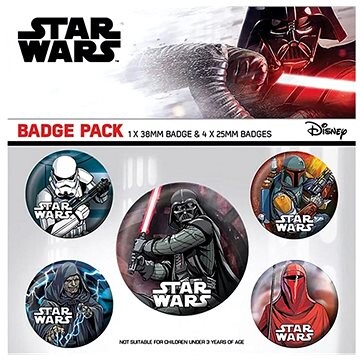 Star Wars: Dark Side - set 5 odznaků