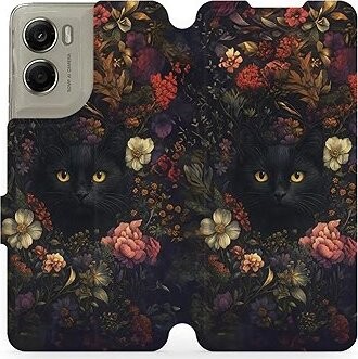 Mobiwear Flip puzdro pre Motorola Edge 70 tmavé mačky