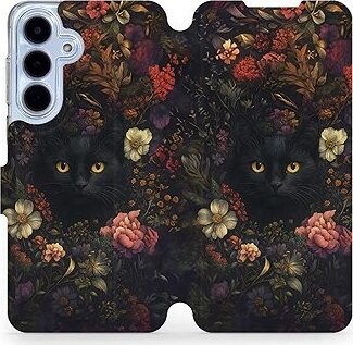 Mobiwear Flip puzdro pre Samsung Galaxy S25 FE tmavé mačky