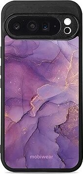 Mobiwear Glossy lesklé puzdro na Google Pixel 9 Pro XL fialový mramor