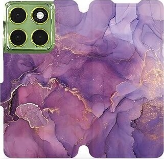 Mobiwear Flip puzdro pre Motorola Moto G06 power fialový mramor