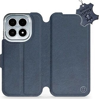 Mobiwear Kožené flip puzdro pre Xiaomi 17 modré