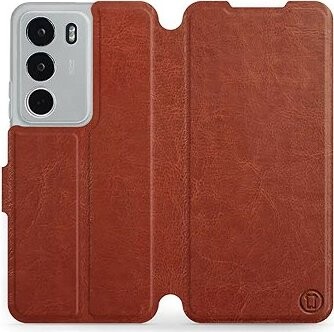 Mobiwear flip knižkové pre Realme C71 – Hnedé