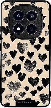 Mobiwear Glossy lesklé puzdro na Xiaomi Redmi Note 15 Pro 5G čierne srdiečka