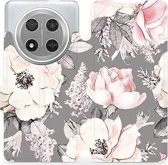 Mobiwear Flip knižkové pre Honor Magic7 Lite 5G – Kvety