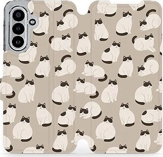 Mobiwear Flip puzdro pre Samsung Galaxy A17/A17 5G mačky