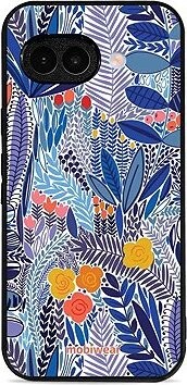 Mobiwear Glossy lesklý pre Google Pixel 9A – Modrá kvetena