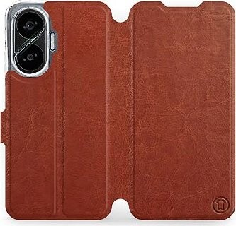 Mobiwear flip knižkové pre Xiaomi Poco F7 – Hnedé