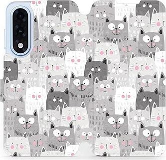 Mobiwear flip knižkové pre OnePlus Nord 5 – Mačičky