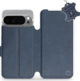 Mobiwear Kožené flip knižkové pre Google Pixel 10 Pro XL – Modré