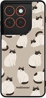 Mobiwear Glossy lesklé puzdro na Motorola Edge 70 mačky