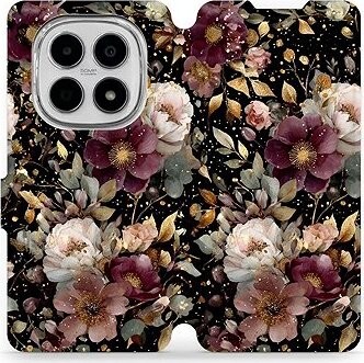 Mobiwear Flip puzdro pre Xiaomi Redmi Note 15 5G zlatisté kvietky