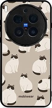 Mobiwear Glossy lesklé puzdro na Vivo X300 Pro mačky