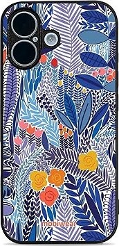 Mobiwear Glossy lesklý pre Apple iPhone 17 – Modrá kvetena