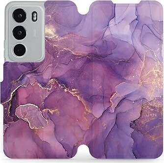 Mobiwear flip knižkové pre Realme C71 – Fialový mramor