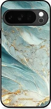 Mobiwear Glossy lesklé puzdro na Google Pixel 10 Pro zelenkavý mramor