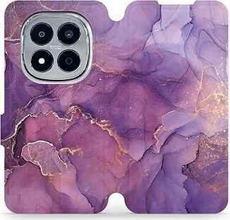 Mobiwear Flip puzdro pre Xiaomi Redmi Note 15 Pro+ 5G fialový mramor