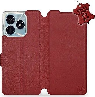 Mobiwear Kožené flip puzdro pre Honor X5c Plus červené