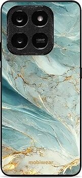 Mobiwear Glossy lesklé puzdro na Honor X7d zelenkavý mramor
