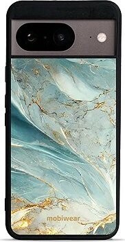 Mobiwear Glossy lesklý pre Google Pixel 8 – Zelenkavý mramor