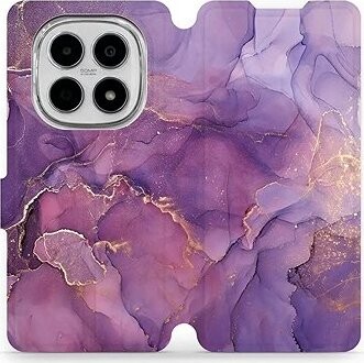 Mobiwear Flip puzdro pre Xiaomi Redmi Note 15 5G fialový mramor