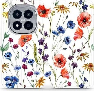 Mobiwear Flip puzdro pre Xiaomi Redmi Note 15 Pro 5G kvety