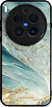 Mobiwear Glossy lesklé puzdro na Vivo X300 Pro zelenkavý mramor