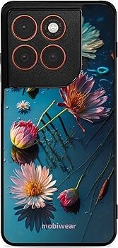 Mobiwear Glossy lesklé puzdro na Motorola Edge 70 kvety na hladine