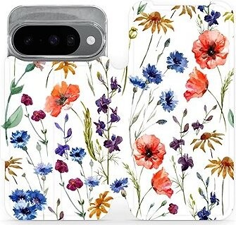 Mobiwear flip knižkové pre Google Pixel 10 – Kvety