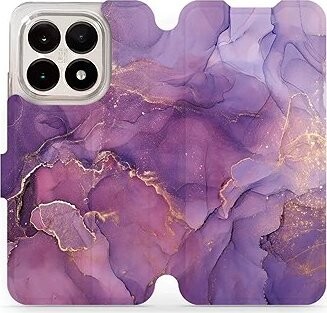 Mobiwear Flip puzdro pre Xiaomi 15T fialový mramor