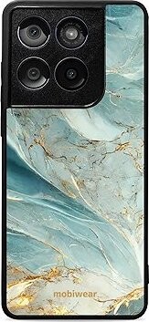 Mobiwear Glossy lesklý pre Motorola Edge 60 Fusion – Zelenkavý mramor