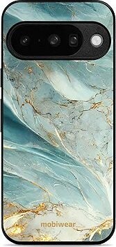 Mobiwear Glossy lesklé puzdro na Google Pixel 10 zelenkavý mramor