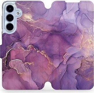 Mobiwear Flip puzdro pre Samsung Galaxy S25 FE fialový mramor