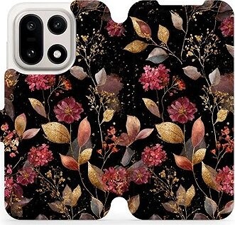 Mobiwear Flip puzdro pre OnePlus 15 zlatisté lístky