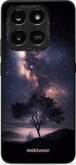 Mobiwear Glossy lesklé puzdro na Honor X7d strom s galaxiou