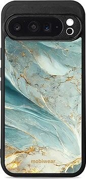 Mobiwear Glossy lesklé puzdro na Google Pixel 9 Pro XL zelenkavý mramor
