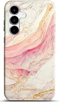 Mobiwear Elite Pro odolný obal na Samsung Galaxy S25 FE ružový mramor