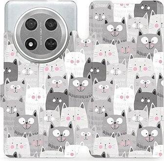 Mobiwear Flip knižkové pre Honor Magic7 Lite 5G – Mačičky